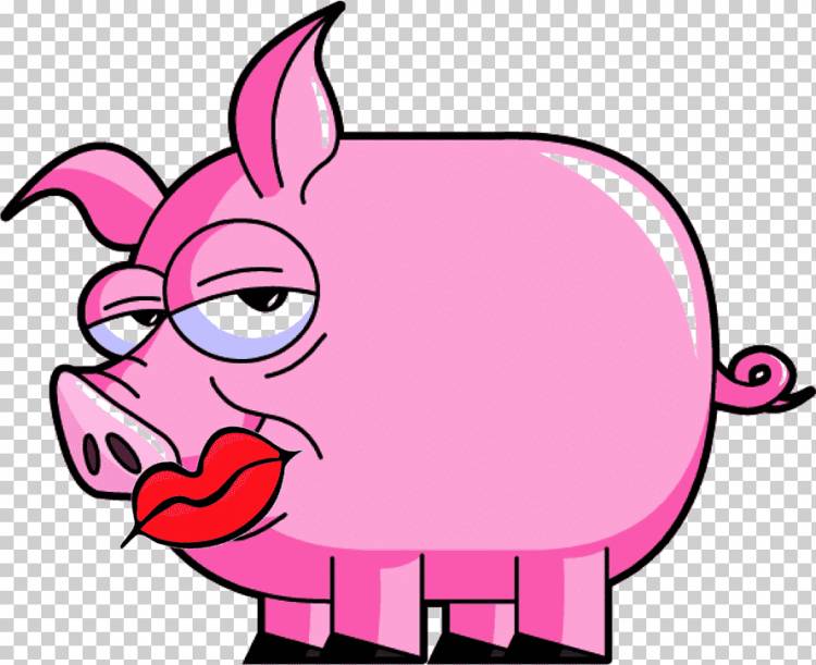 Свинья жареная Porky Pig Cartoon, мультяшная помада, животные, голова, вымышленный персонаж png