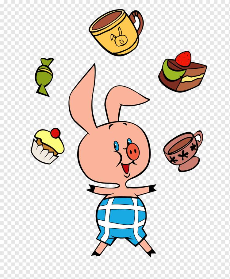 Анимация стикера Пятачок Винни-Пуха, Винни-Пух, еда, текст, рука png