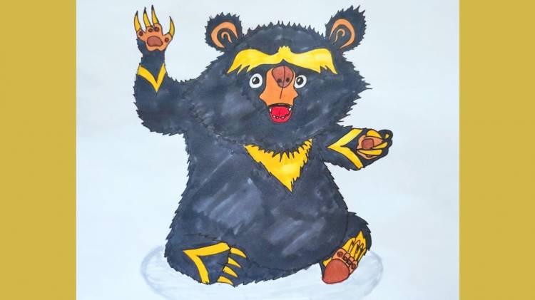 Как нарисовать Медведя Мапа Пандига из Тиг и Лео