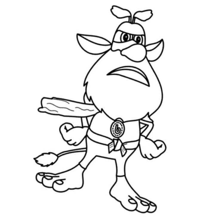 Персонаж из мультфильма Буба для срисовки 