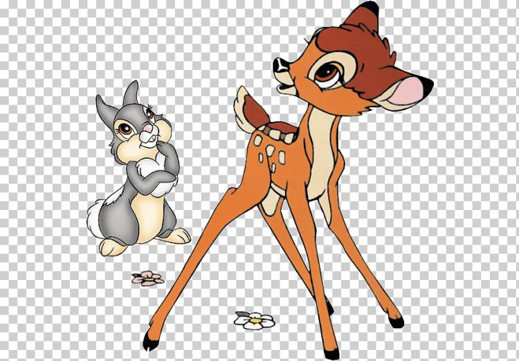 Thumper Faline Bambi's Mother Cartoon, Дисней Птицы, Thumper, Faline, Bambi png