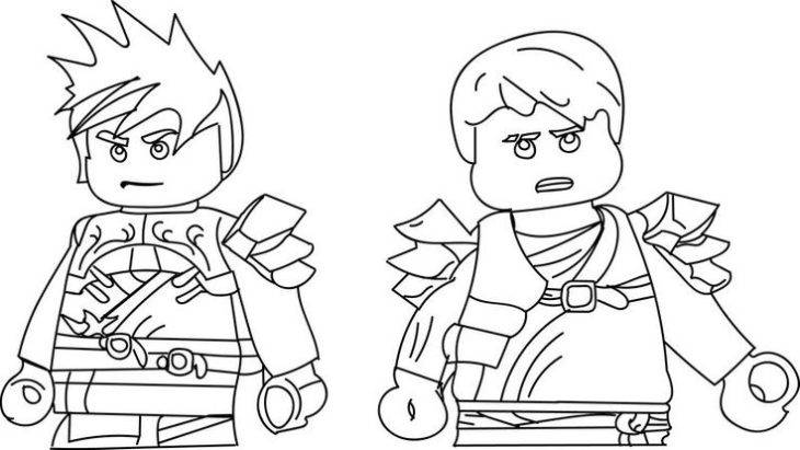 Персонажи из мультфильма Лего Нинзяго для срисовки 