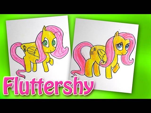 Как рисовать Пони Fluttershy из мультика My Little Pony