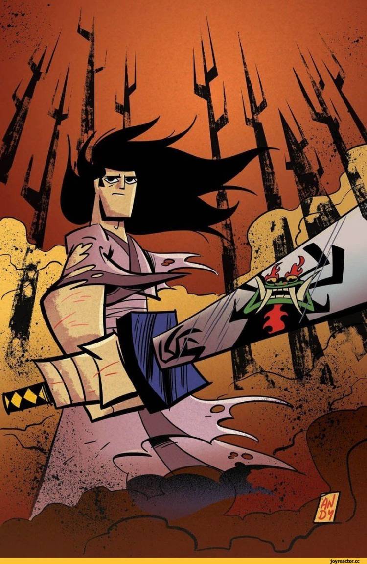 Пин на доске Samurai Jack