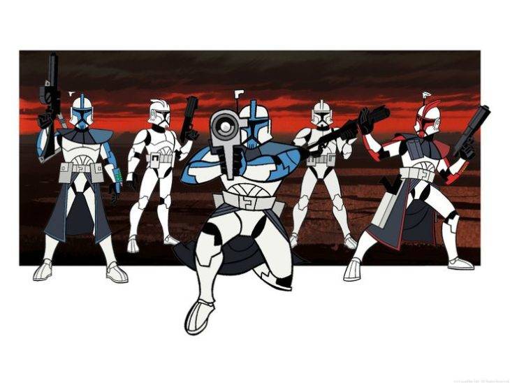 Персонажи из мультфильма Звездные войны