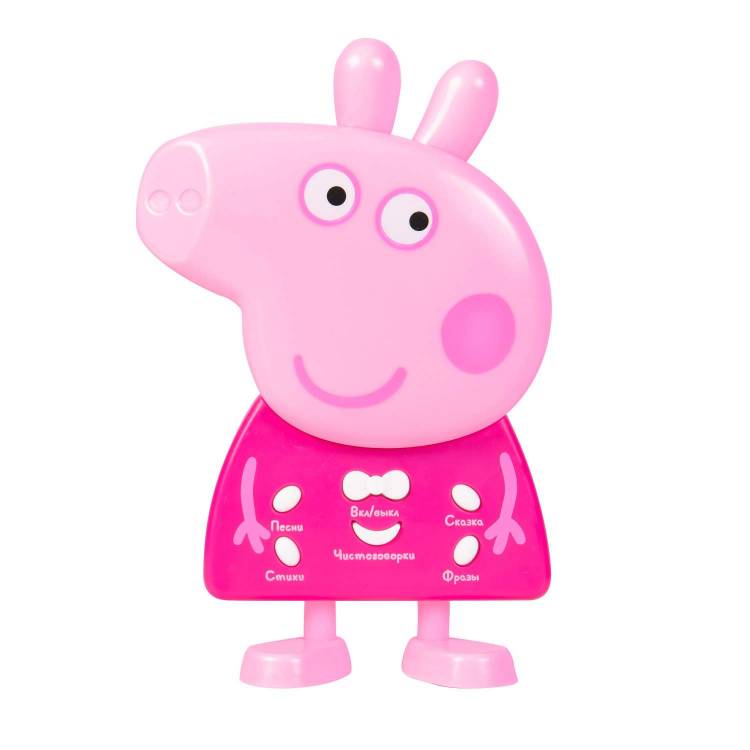 интерактивная фигурка Peppa Pig Свинка Пеппа со звуком, цены в Москве на Мегамаркет