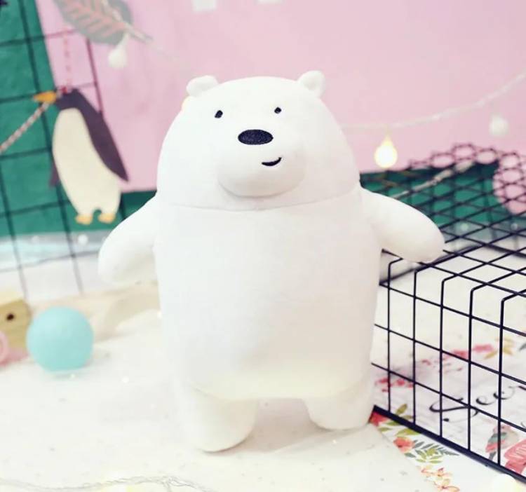 Мягкая игрушка We Bare Bears Ice Bear Вся правда о медведях Белый 