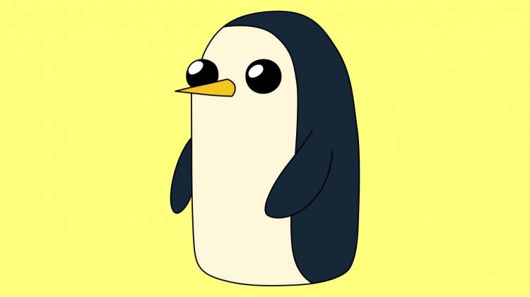 How to draw Gunter Adventure Time characters