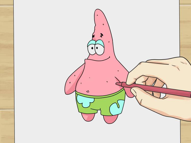 Как нарисовать Патрика из мультфильма про Губку Боба