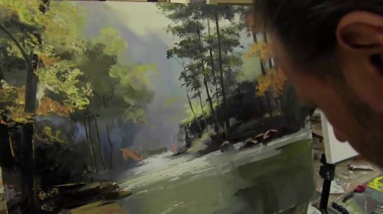 Сахаров , научиться рисовать пейзаж маслом на холсте, уроки рисования в Москве