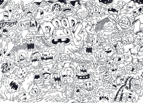 Дудлинг монстрики doodle monsters