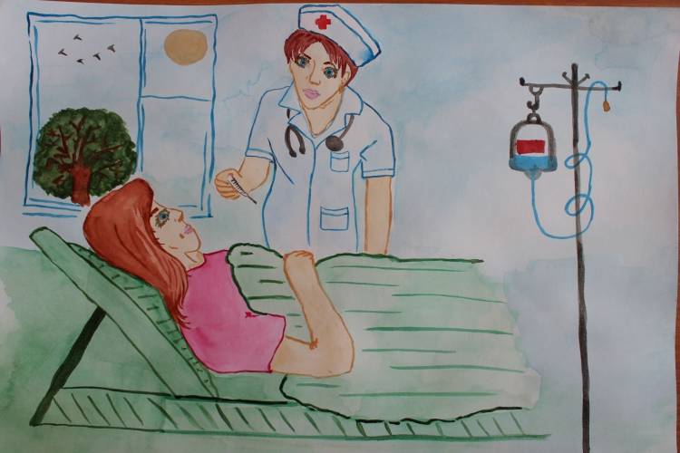 Рисунок на тему профессия врач 