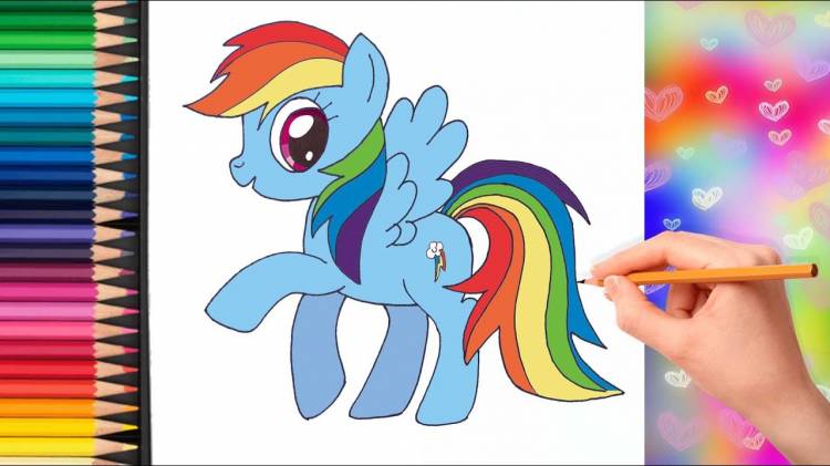 How to draw Rainbow Dash My Little Pony