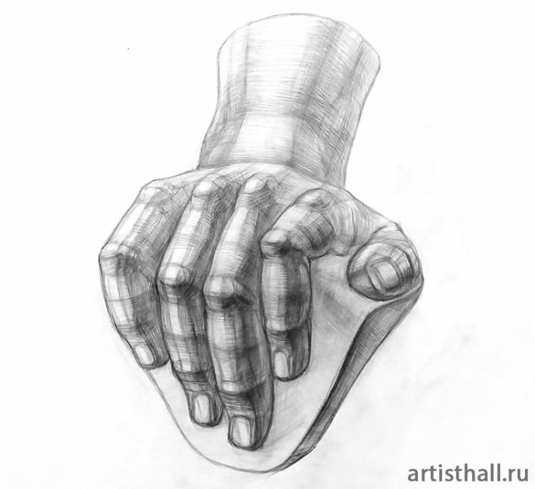 Рисование кисти руки