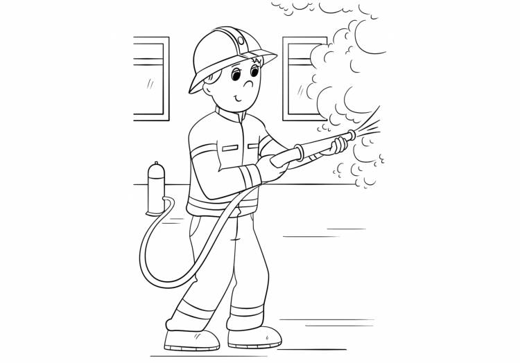 Пожарная безопасность рисунки раскраски для школы 