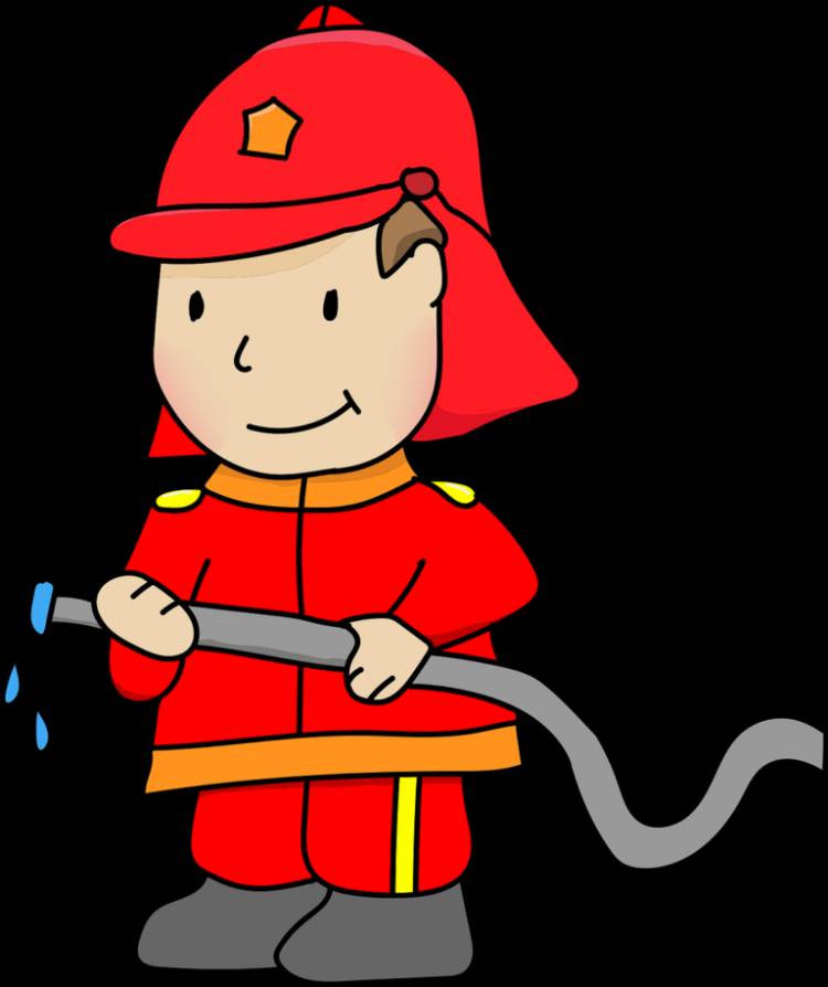 Пожарный детский рисунок 