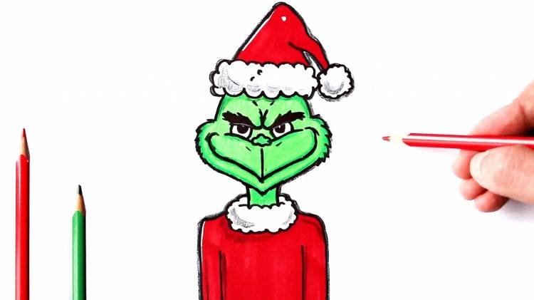 How to draw a Grinch