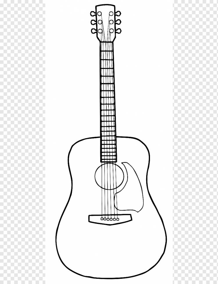 Гитара для срисовки легко