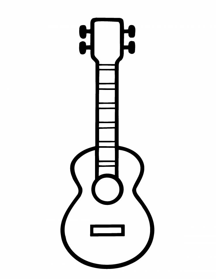 Гитара для срисовки легко