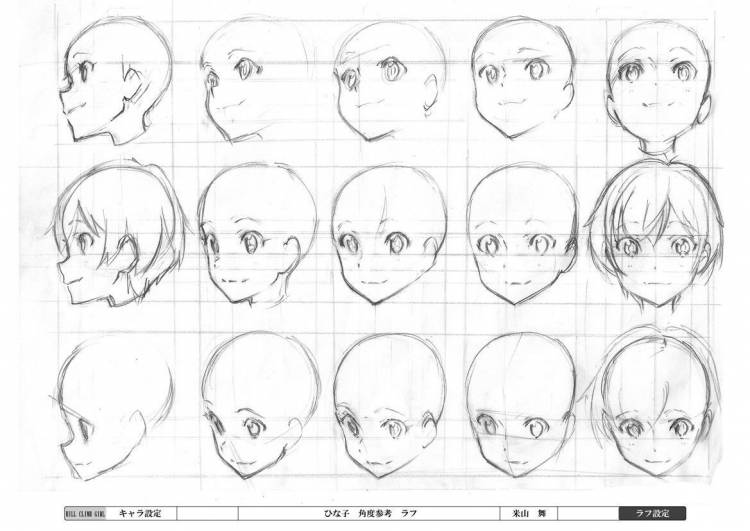 Рисунки головы девушки аниме 