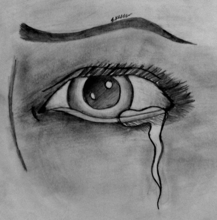 Как нарисовать слезы 