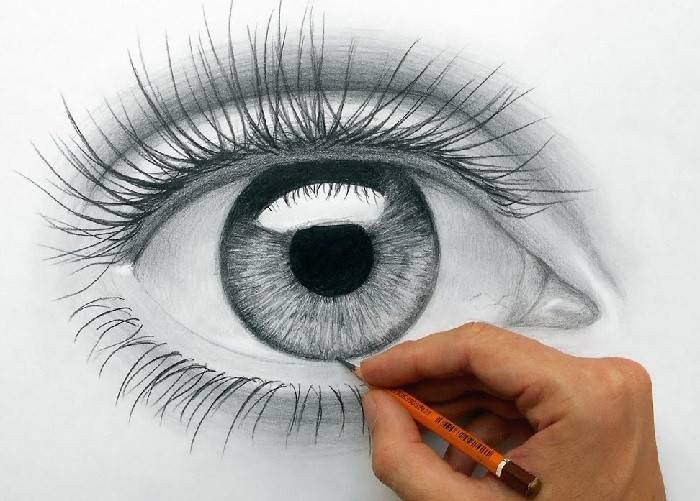 Рисунки глаз для срисовки 