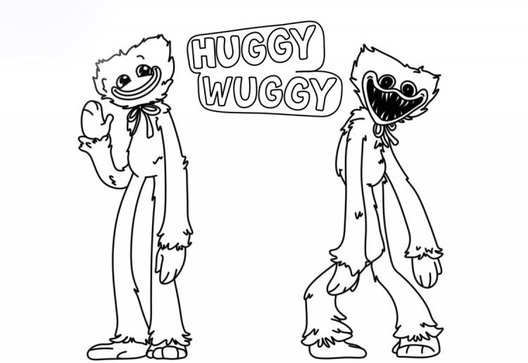 Как нарисовать Хаги Ваги (Huggy Wuggy) поэтапно