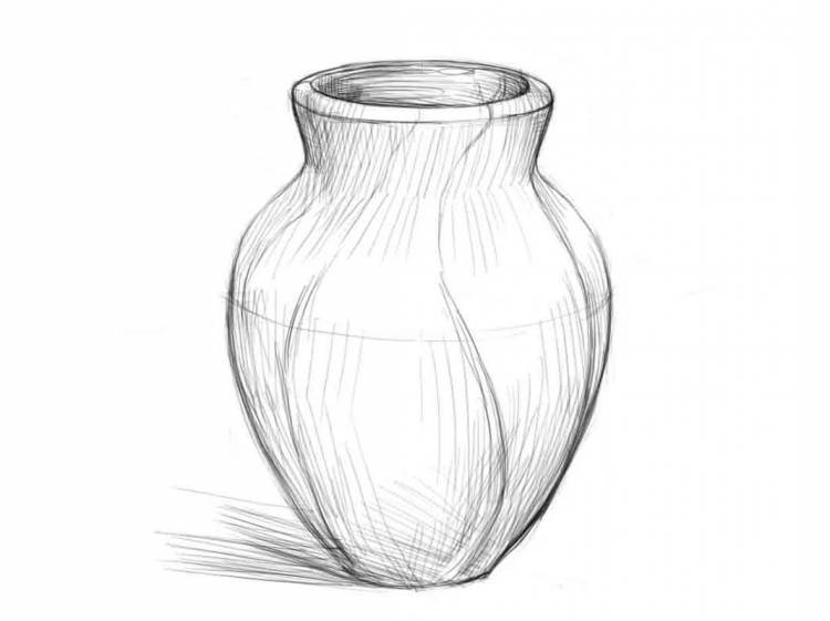 Как нарисовать вазу карандашом для начинающих поэтапно легко, красиво