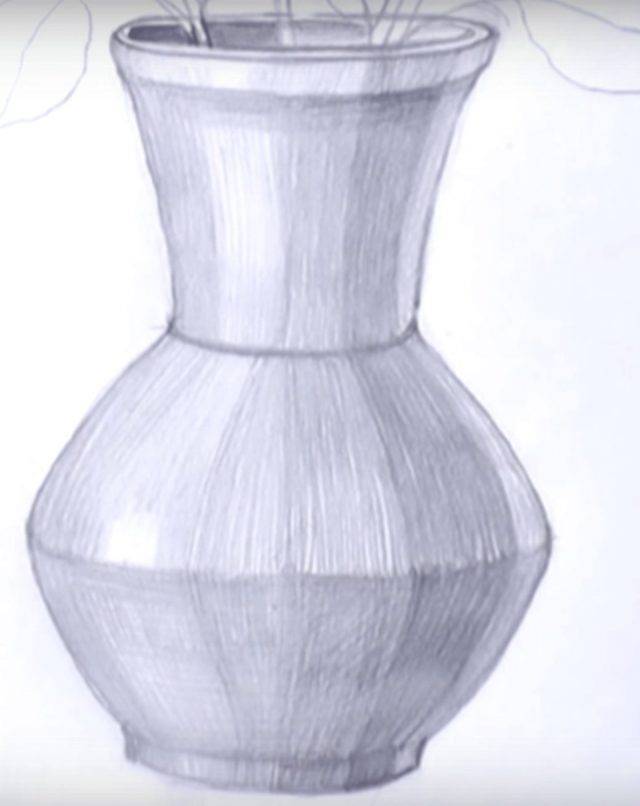 Рисунки для срисовки вазы 