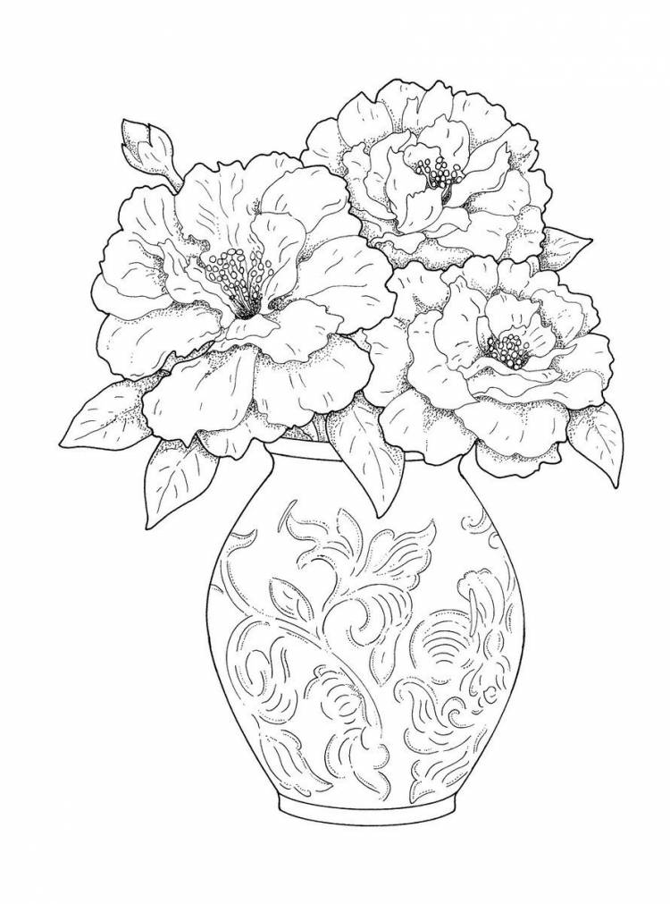 Рисунок красивая ваза