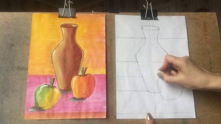 Рисунки для срисовки вазы
