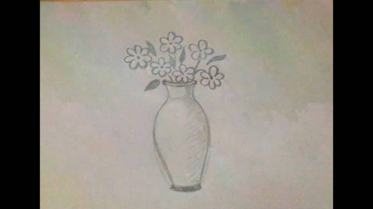 Учимся рисовать вазу с цветами