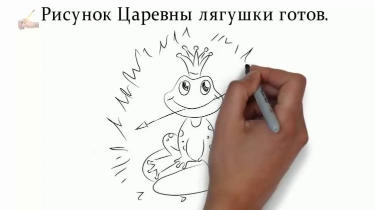 Как рисовать Царевну Лягушку из сказки