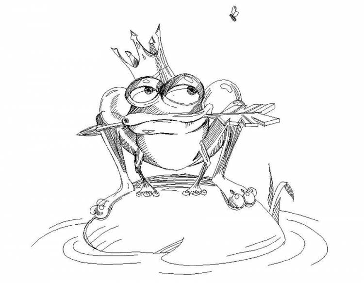 Рисунки для срисовки к сказке Царевна-лягушка