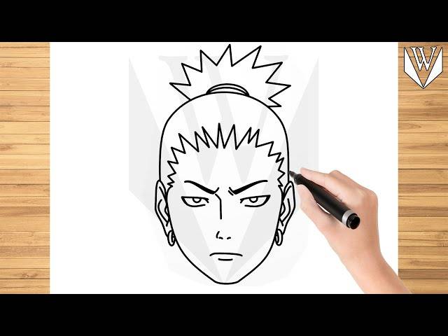 How to draw SHIKAMARU NARA Naruto Step by step Tutorial