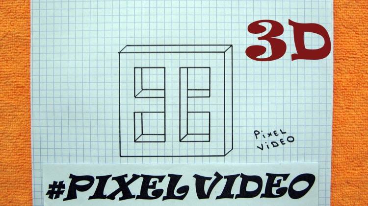 How to draw Optical illusion pixelvideo