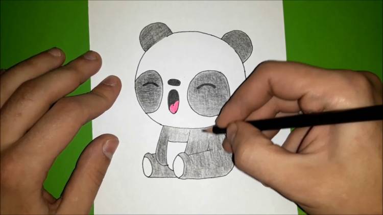 Рисуем ПАНДУ легко, How to draw a Panda