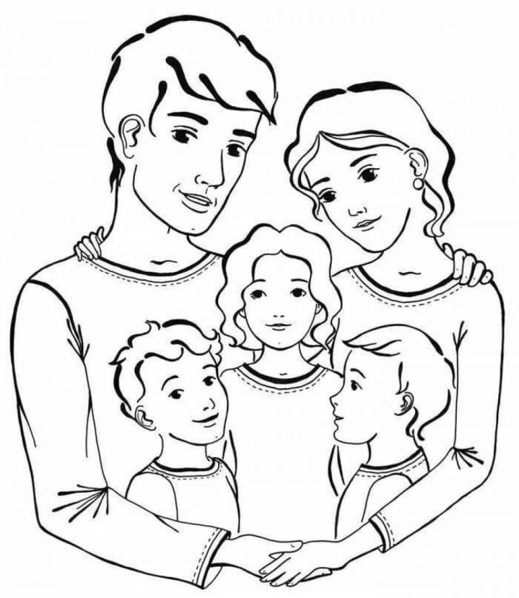 Рисунок семьи карандашом легко и красиво