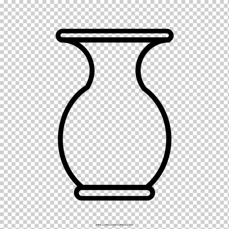 Книжка-раскраска Рисунок Ваза Черно-белая ваза, угол, прямоугольник, фотография png