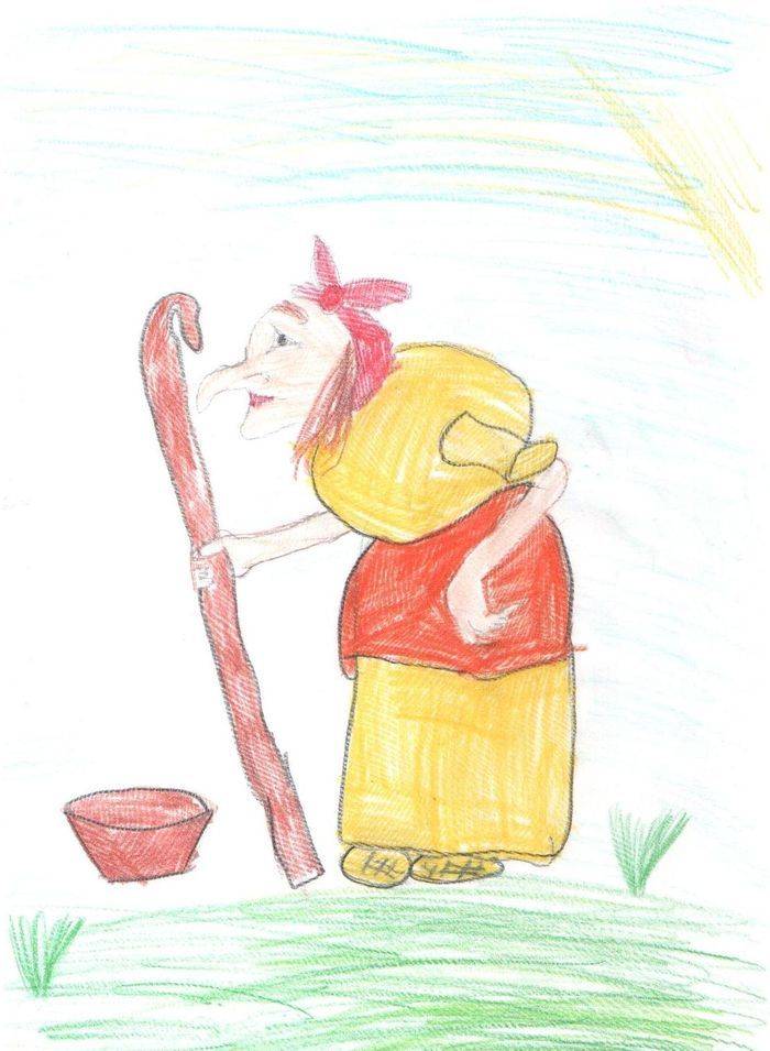 Рисунки Бабы-Яги детям для срисовки