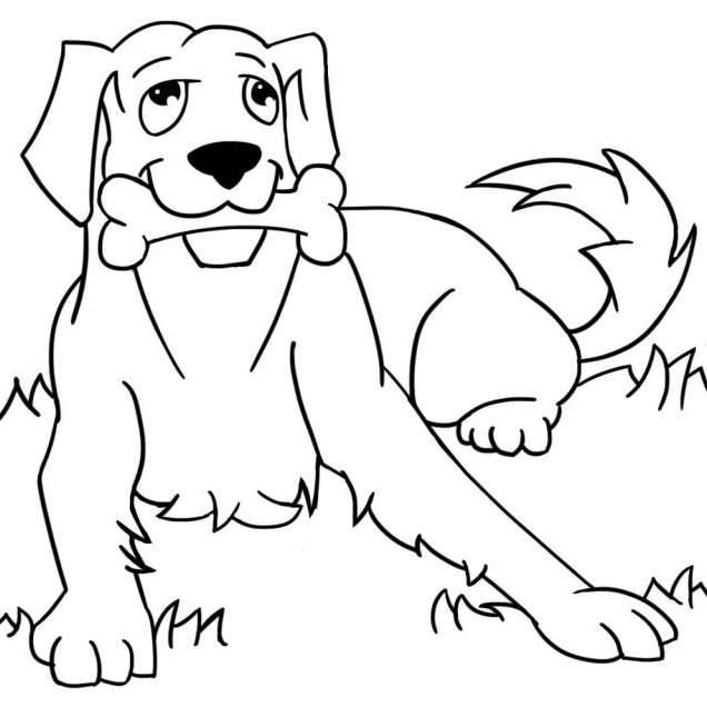 Простые рисунки собаки карандашом для детей поэтапно