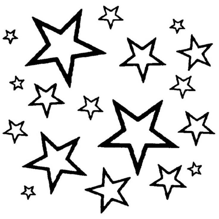Звезды простые рисунки 