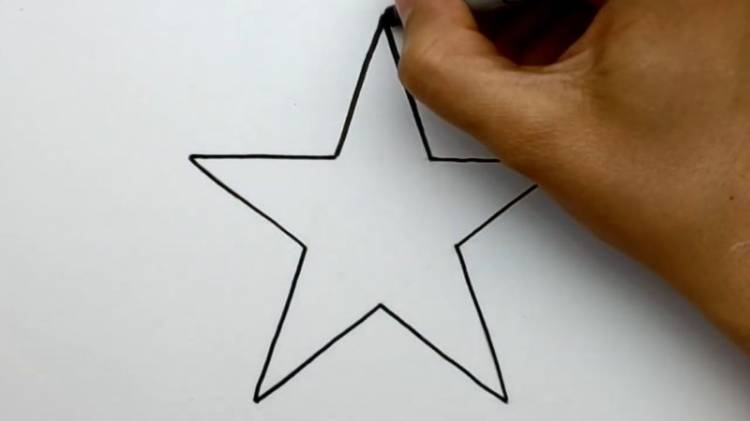Как нарисовать звезду карандашом
