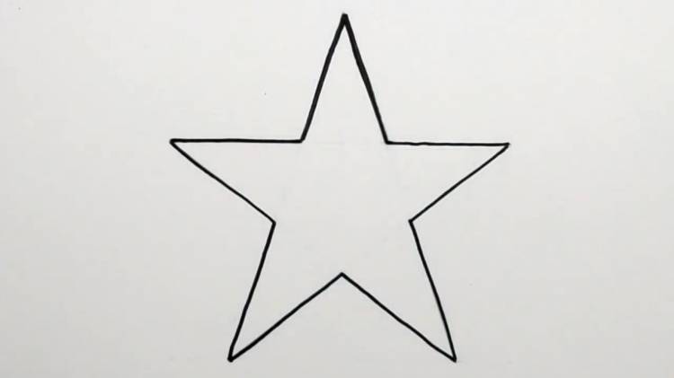 Как нарисовать звезду за