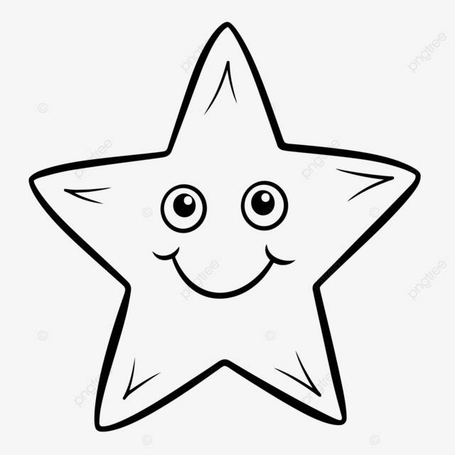 страница раскраски звезды со счастливыми глазами набросок эскиза рисунка вектор PNG , рисунок рождественской звезды, контур рождественской звезды, эскиз рождественской звезды PNG картинки и пнг рисунок для бесплатной загрузки