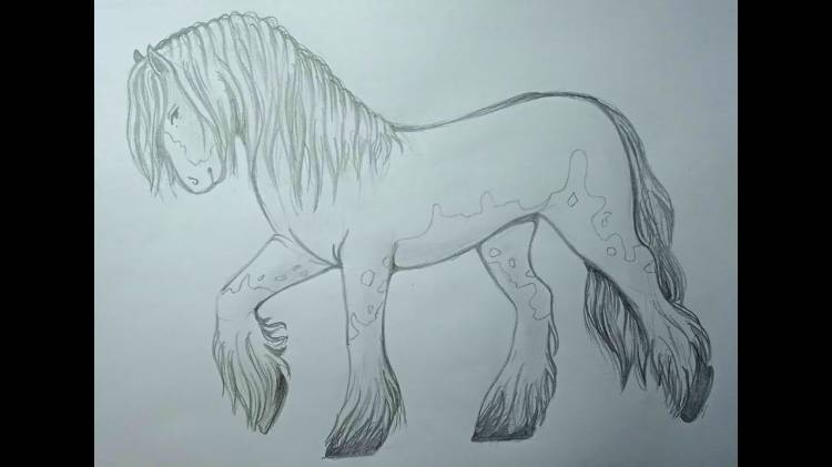 Как нарисовать лошадь \\ красивая лошадь \\ лошадь карандашом \\ поэтапно