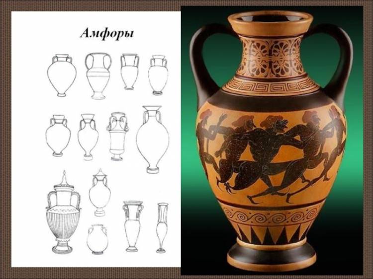 Рисунок древняя ваза 