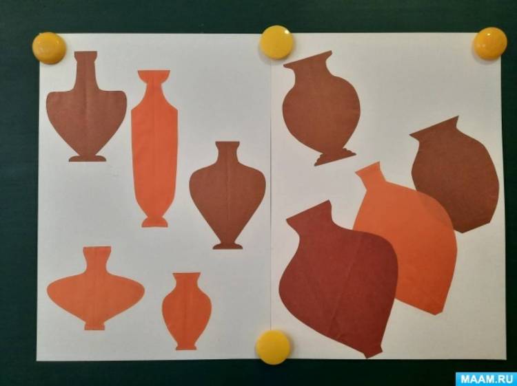 Мастер-класс по аппликации «Древнегреческие вазы из Херсонесского музея» с детьми средней группы 