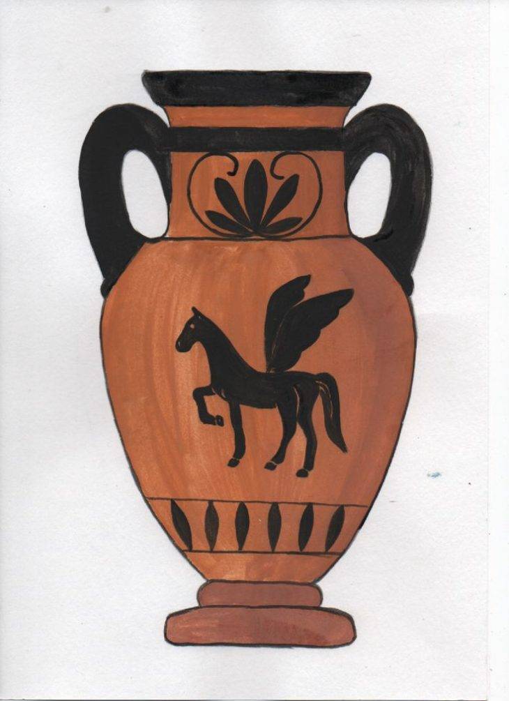 Древнегреческие вазы для срисовки 