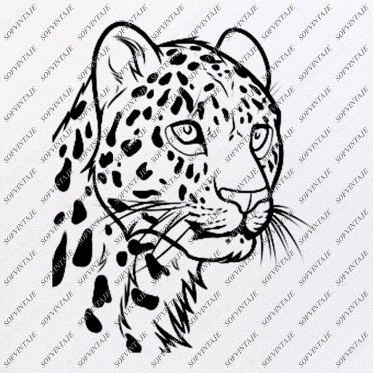 Рисунок леопарда морда
